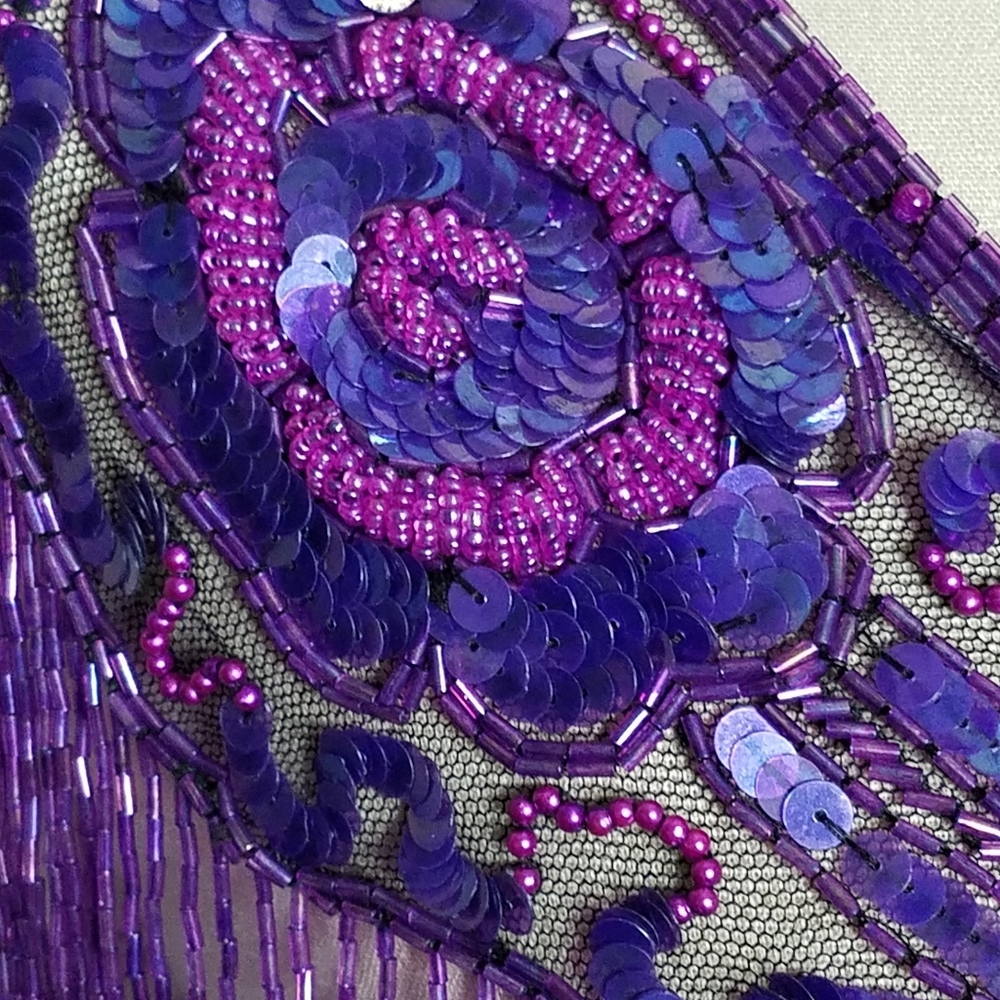 Western Wear Vintage Beaded Collar Photos Parade Showhorse Bohemian Glamour 90's - Picture 6 of 6